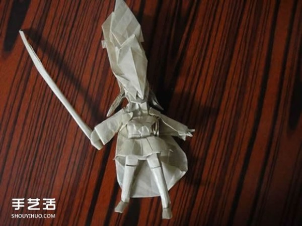 Shagugan no Shana origami illustrations and anime character Shana origami tutorials