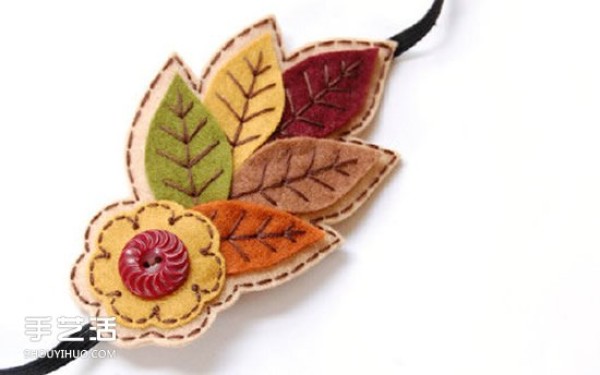 Picture appreciation of handmade non-woven trinkets in warm and fresh style