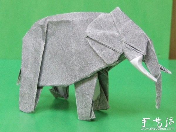 Elephant and Salmon Origami