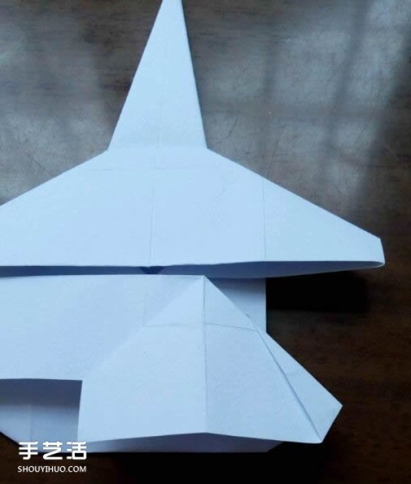 How to use paper to fold a fighter jet and illustrate how to fold an A4 paper fighter jet