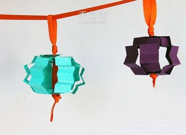 It only takes a few minutes! How to make Lantern Festival lanterns from cardboard