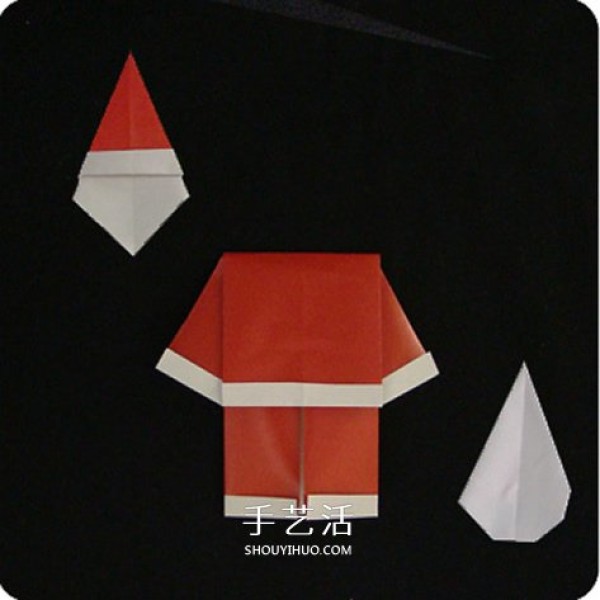 A simple illustrated tutorial on how to fold Santa Claus for children