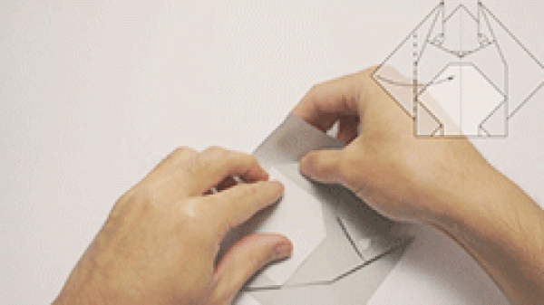 9 dynamic pictures teach you how to fold origami Totoro