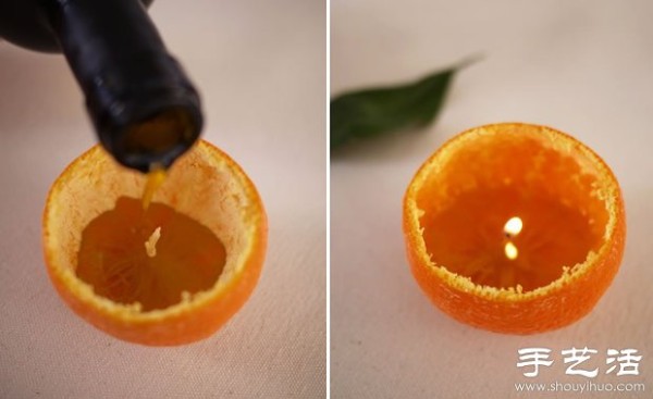 Warm and romantic small orange lamp creative DIY