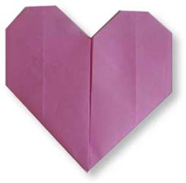 Appreciation of various "heart"-shaped origami works