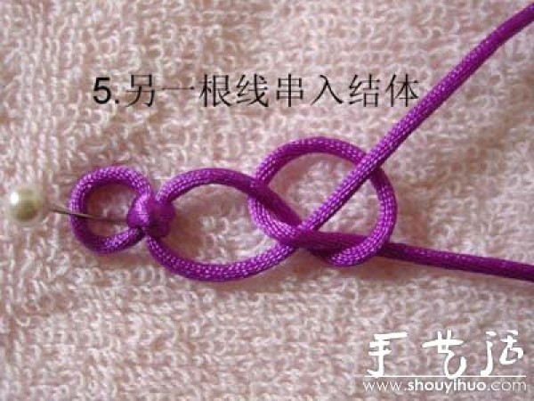 How to hand-weave ice flower knot bracelets