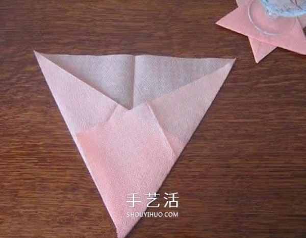 How to fold a handmade six-pointed star coaster, how to fold a simple star coaster