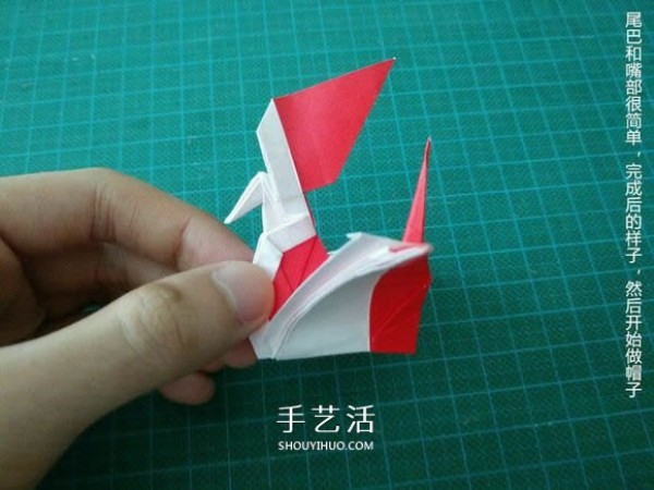 Illustrated tutorial on how to fold the Christmas crane How to fold the Christmas crane