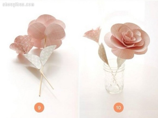 How to make beautiful roses by cutting paper, paper-cut illustrations