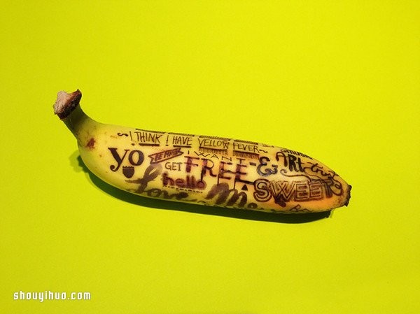 Banana Creative DIY, transform into a work of art beyond the scope of food