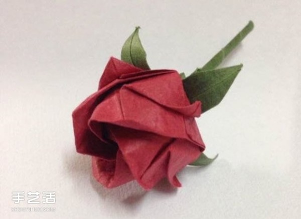 Super detailed illustration of how to fold Kawasaki rose, including flowers and receptacles