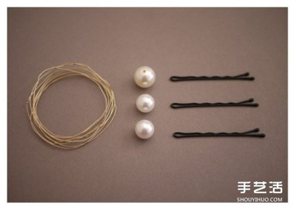 How to make your own pearl hairpins, tutorial and simple DIY pearl hairpins and illustrations