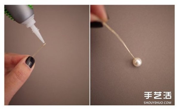 How to make your own pearl hairpins, tutorial and simple DIY pearl hairpins and illustrations