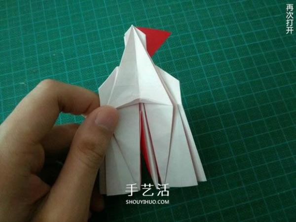 Illustrated tutorial on how to fold the Christmas crane How to fold the Christmas crane