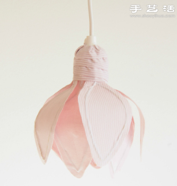 Beautiful petal style fabric lampshade/Lamp hand-making tutorial