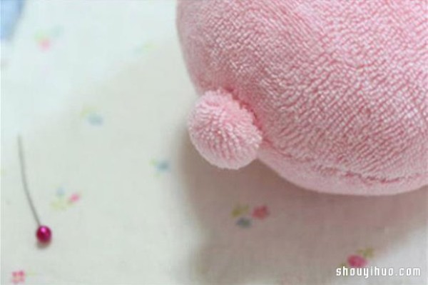 Cute Pink Fabric Rabbit Non-woven Fabric Handmade Illustrated Tutorial