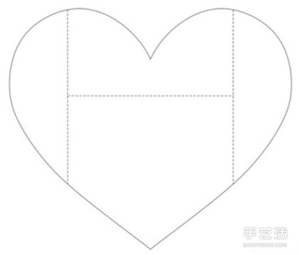 Illustration of how to make beautiful three-dimensional love hand-made three-dimensional heart-shaped