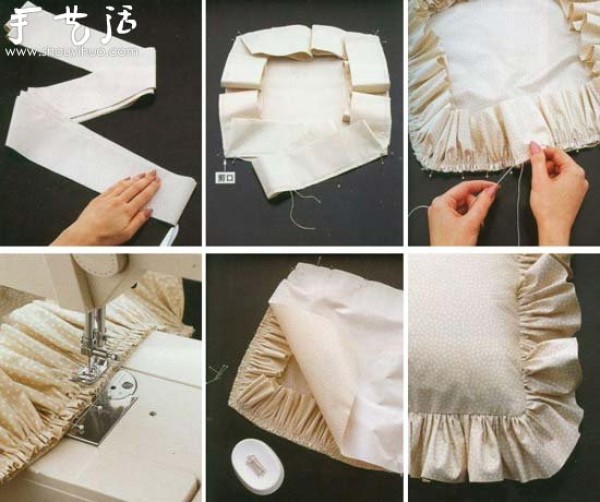 How to make ruffle pillowcases by hand