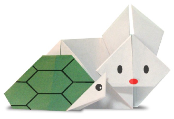 The Tortoise and the Hare Origami Tutorial