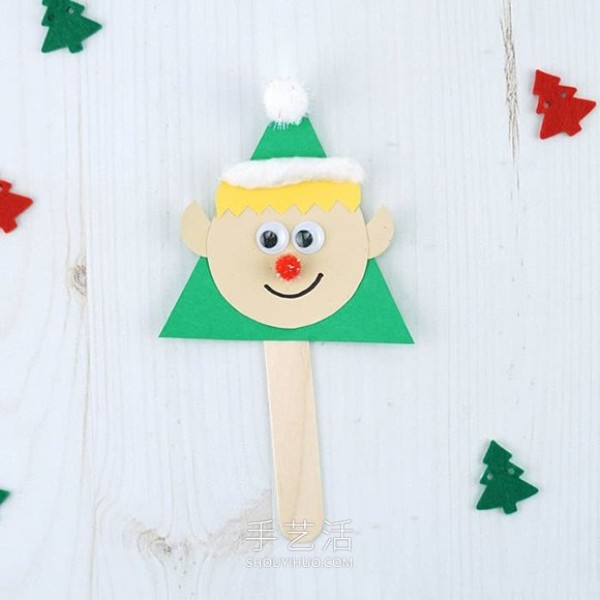 Tutorial on how to make simple handmade Christmas puppets in kindergarten