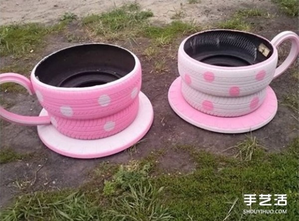 Waste tire recycling DIY tire waste recycling handmade