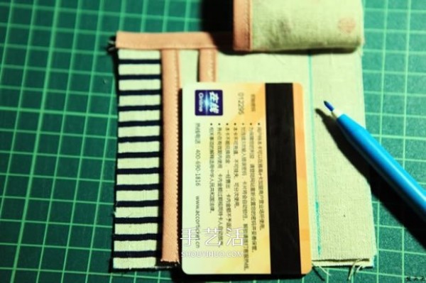 How to make a small zipper wallet, DIY wallet with card holder function tutorial