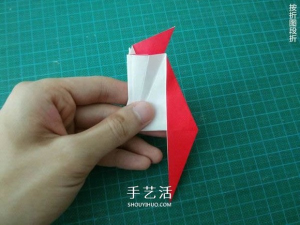 Illustrated tutorial on how to fold the Christmas crane How to fold the Christmas crane