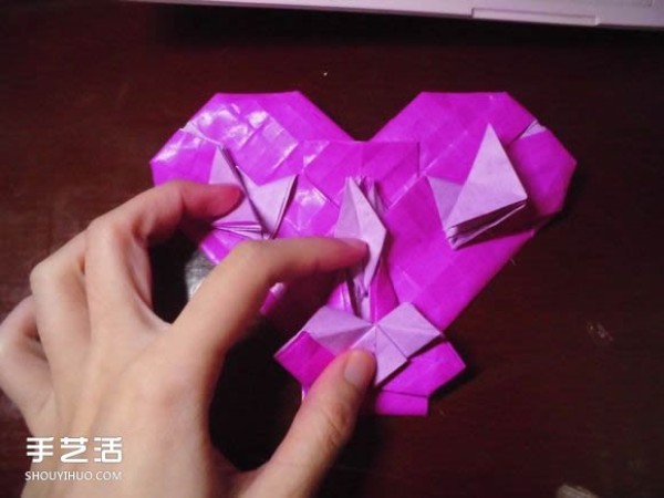 Die Lianhua Love Origami Illustration of Creative Love Origami Step by Step