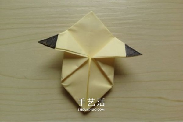 How to make origami Pikachu, instructions for folding Pikachu for children