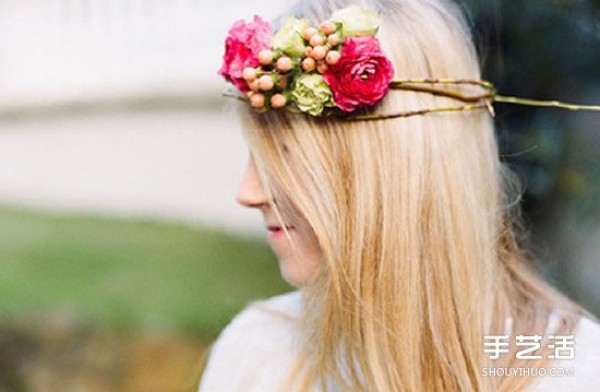 How to make bridal garland and headdress, DIY bridal flower garland tutorial