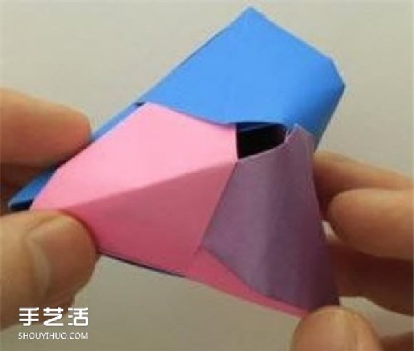 How to make Dragon Boat Festival paper rice dumplings, step-by-step picture of hand-made origami rice dumplings