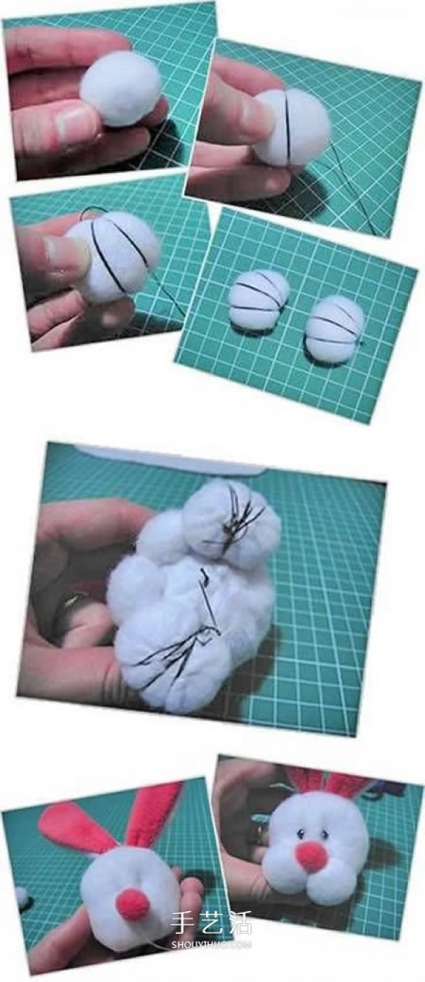 How to make non-woven rabbit dolls, DIY handmade cloth rabbit dolls