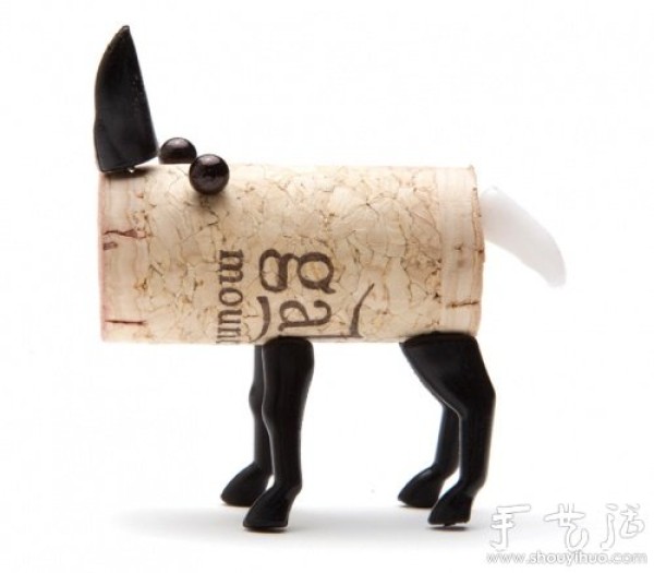 Red wine bottle stopper DIY animal doll