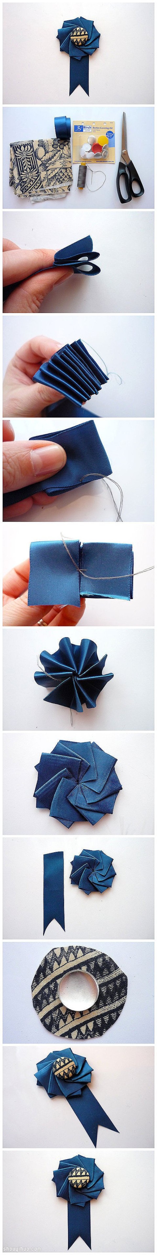 DIY Illustrated Tutorial for Handmade Medal of Honor with Ribbon Badge