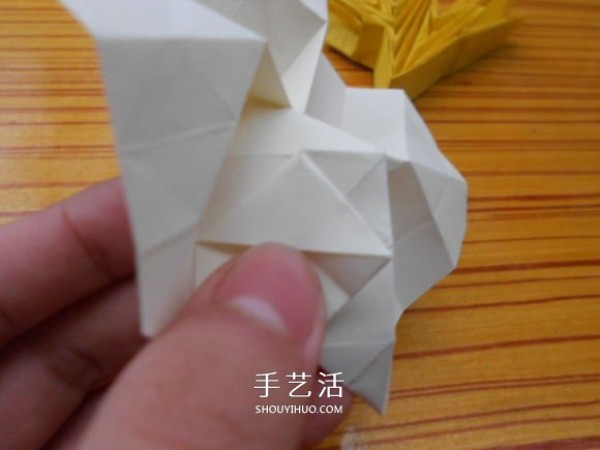 Origami Fukuyama Rose Illustration of Fukuyama Rose Folding Steps