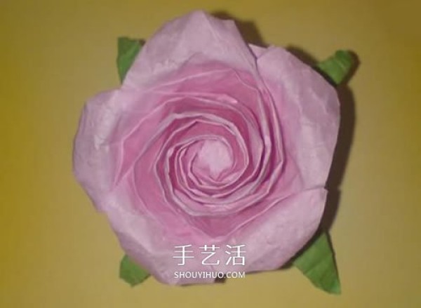 Beautiful and complicated rose origami NS rose origami real shot illustration