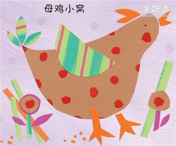 "The hen that lays eggs" handmade paper-cut stickers tutorial