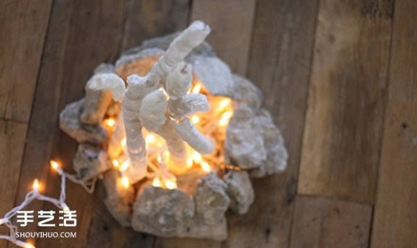 How to Decorate a Homemade Bonfire: How to Decorate a Lace Bonfire DIY Illustrated Tutorial