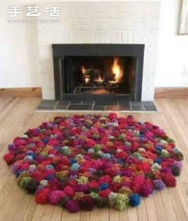 Illustrated tutorial on hand-making beautiful and colorful carpets and blankets with wool