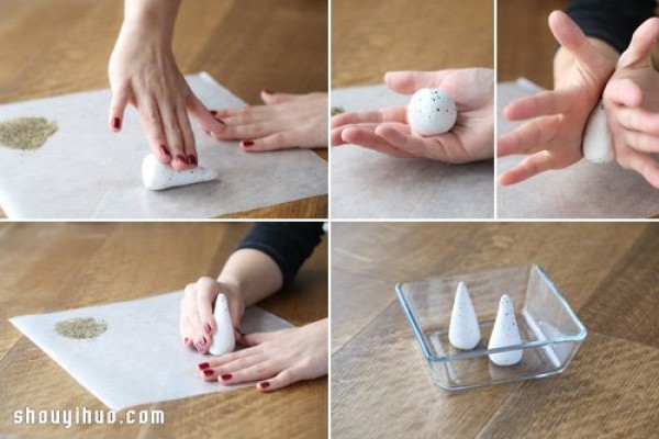 Super simple DIY hand-making tutorial for conical soft clay ring setting