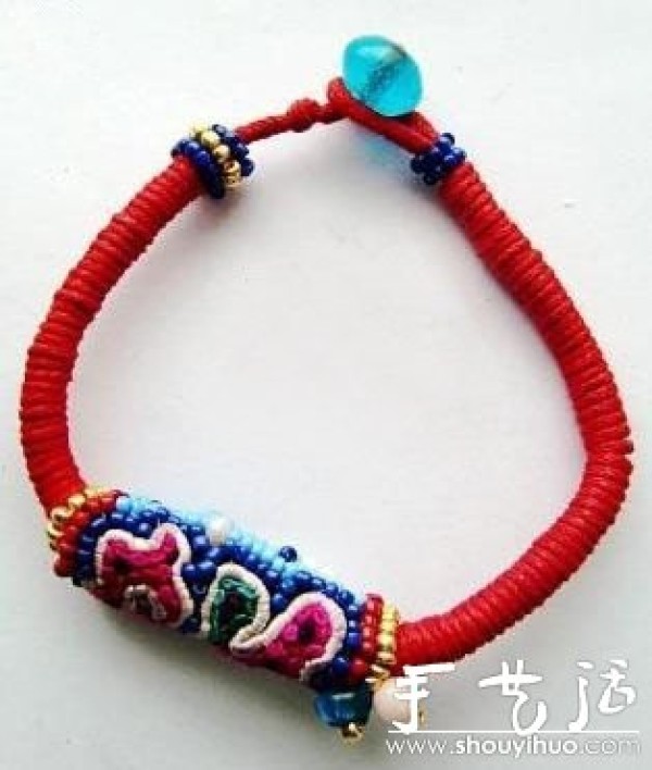 Handmade DIY red rope for good luck