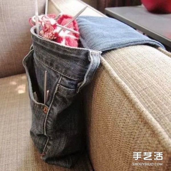 Waste-used jeans are transformed into small-scale old jeans DIY production ideas