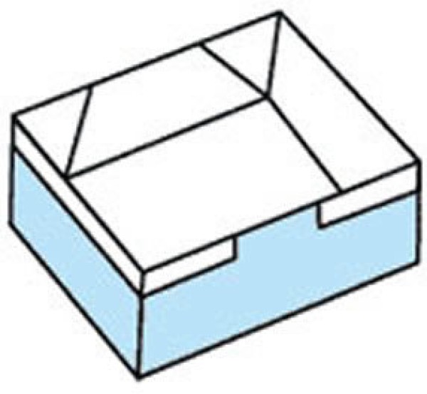 The folding method of a simple square paper box can be used as a garbage box