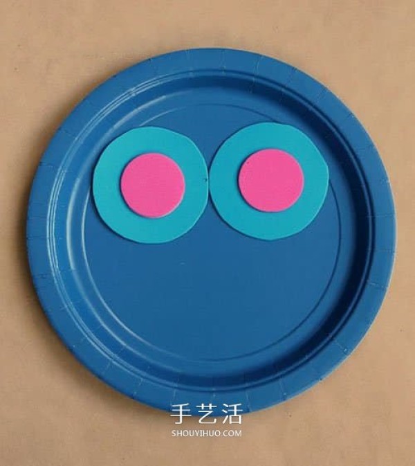 Kindergarten paper plate owl handmade, simple and cute! 