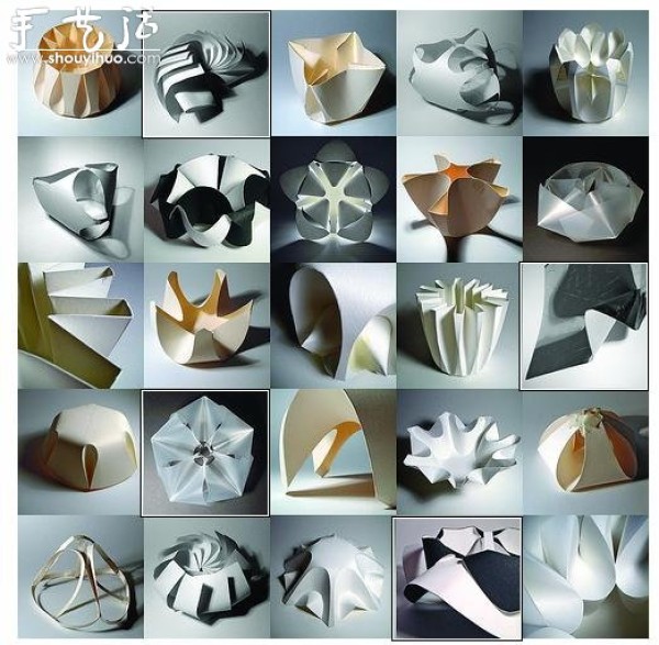 Beautiful three-dimensional origami works