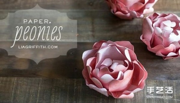 How to fold paper peony flowers and how to make cardboard peonies tutorial