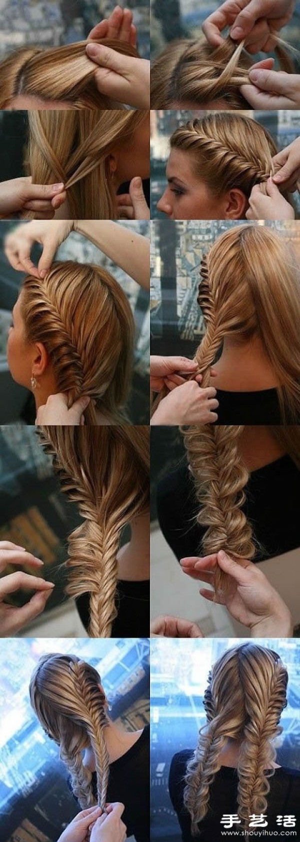 DIY Classical and Elegant Braided Hairstyle