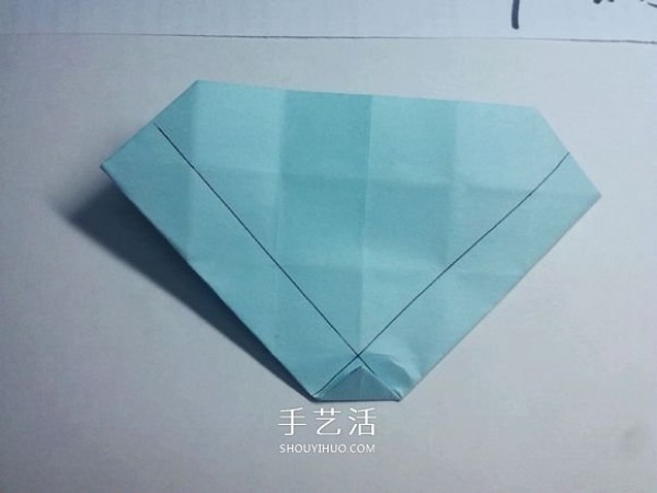 Teach you folding step by step! Detailed illustration of Kawasaki rose origami process