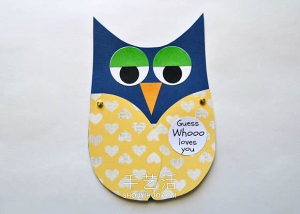 Tutorial for children to make handmade Fathers Day owl cards