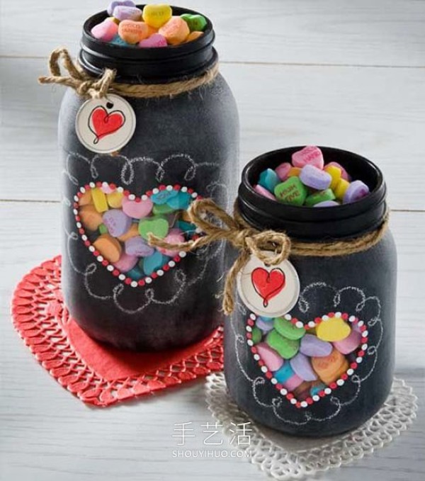 15 Charming Valentines Day Glass Jar Gift DIY Tutorial